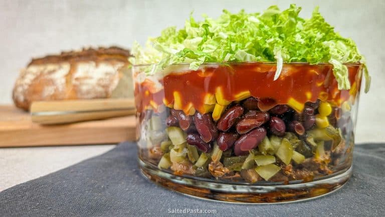 Gyros salad - layered